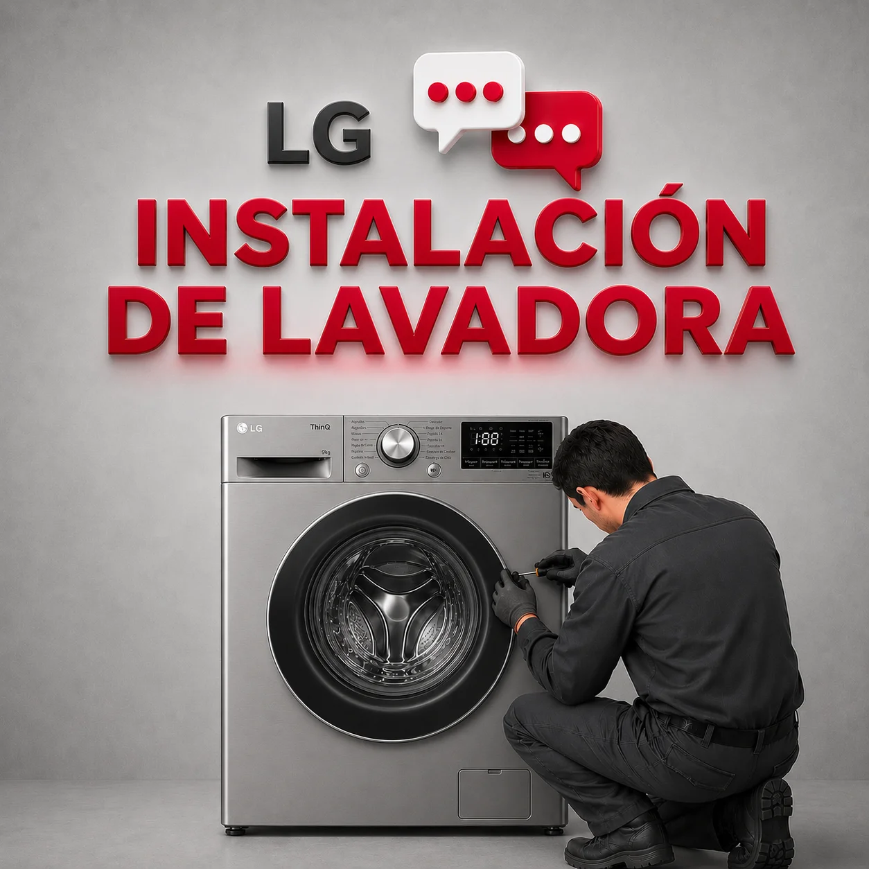 Instalación de lavadoras LG